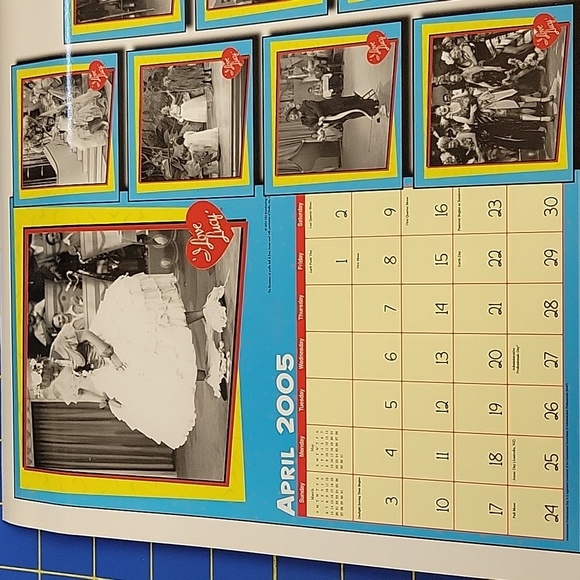 2005 I Love Lucy 12 Month Calendar 12" x 11" - Picture 3 of 5